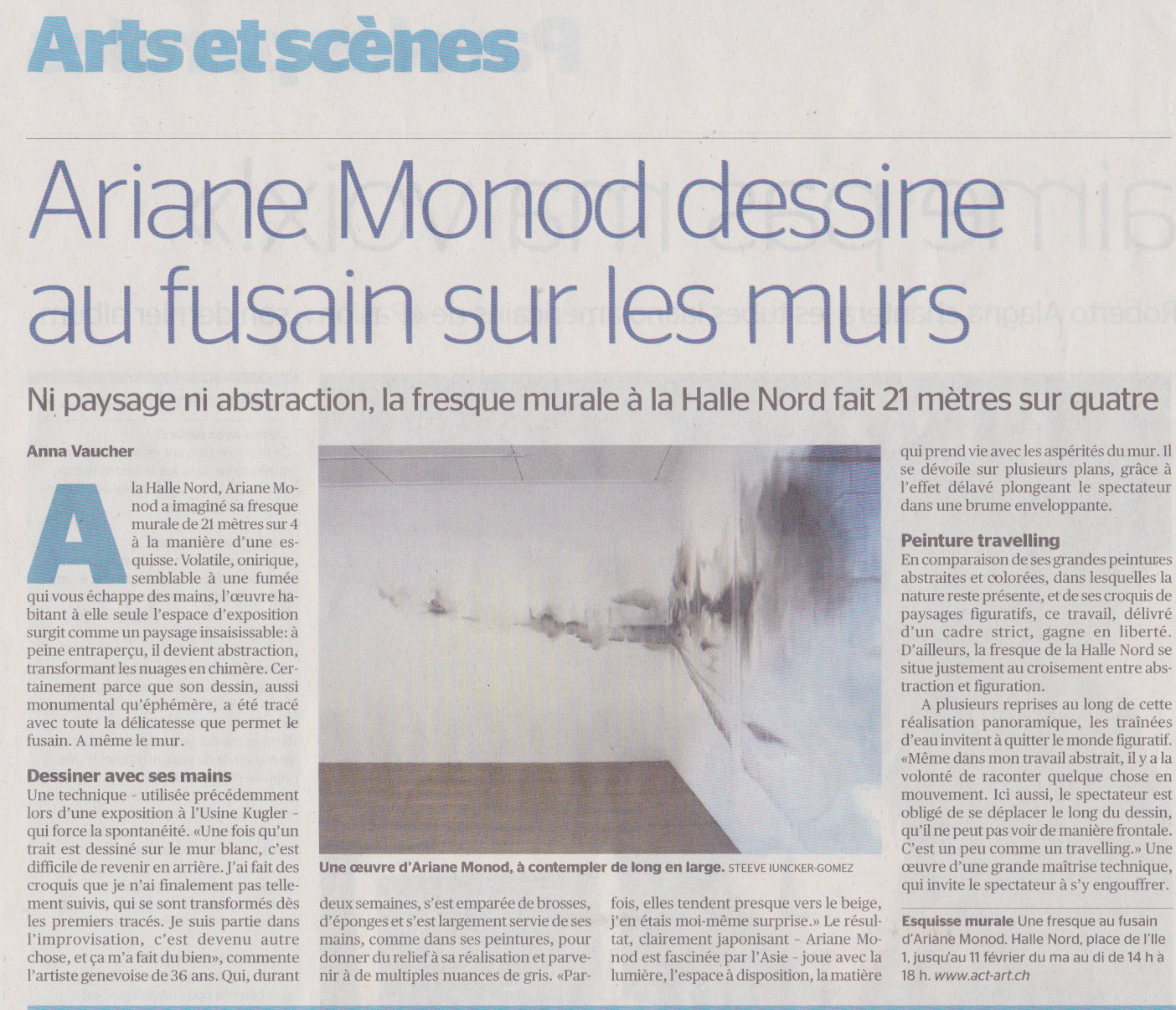 Tribune de Genève, 4.02.2012, Anna Vaucher