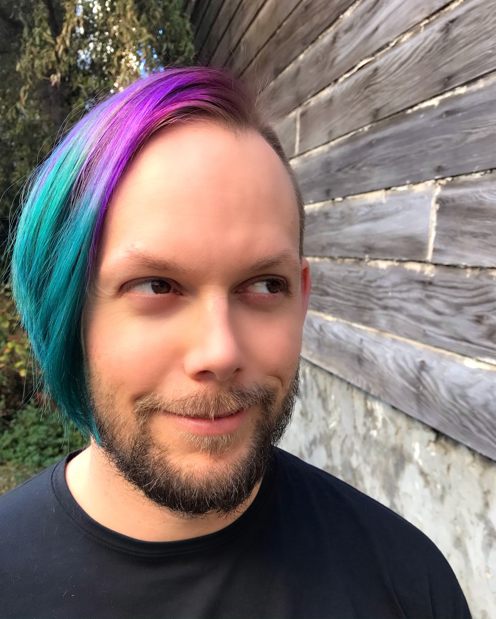 Purple and Teal