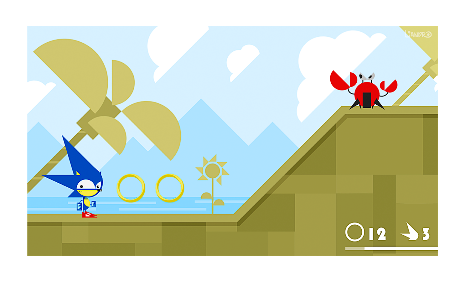 What if Sonic The Hedgehog had been designed at the Bauhaus?