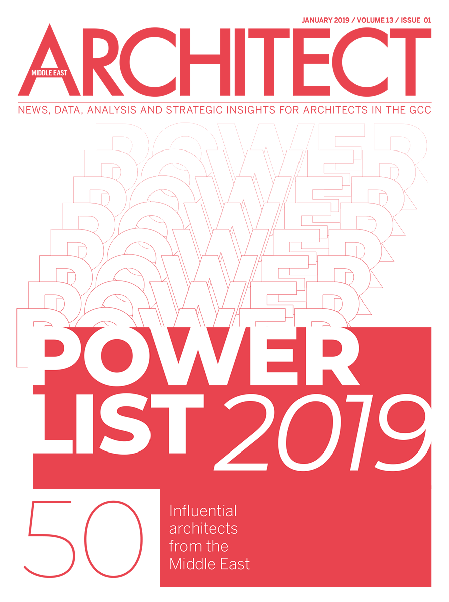 Middle East Architect magazine volume 13 Power list 2019