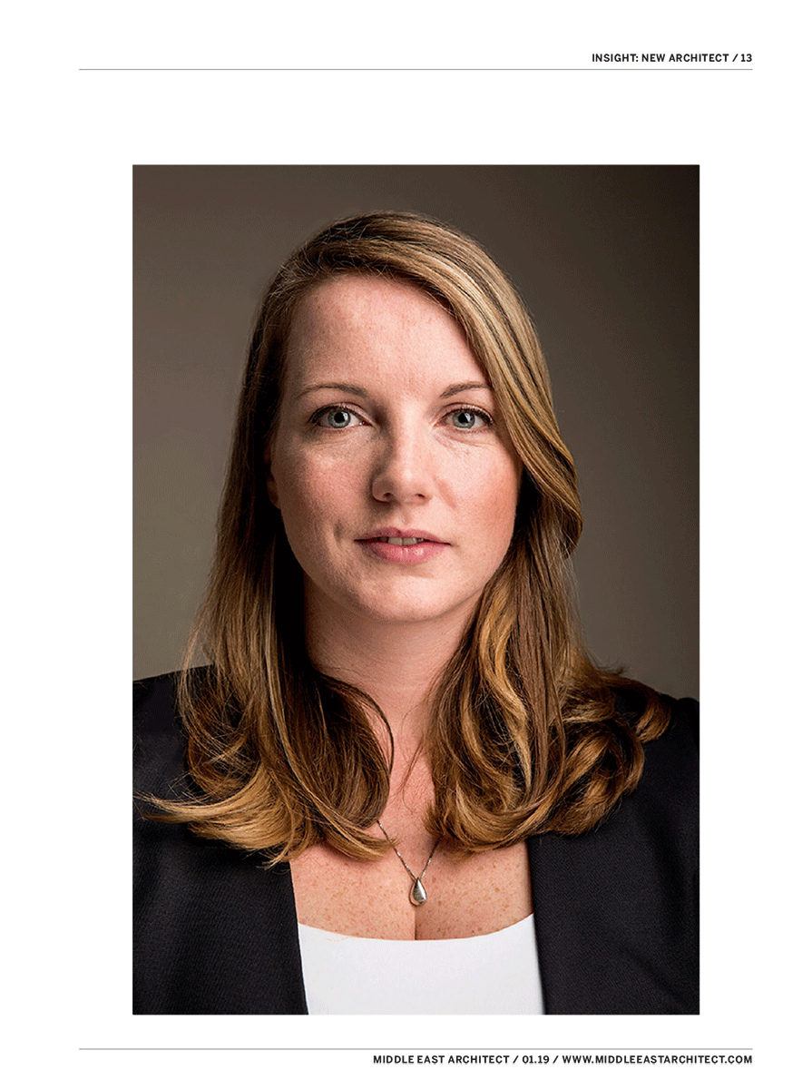 Middle East Architect magazine volume 13 Power list 2019 introducing Janneke Eggink