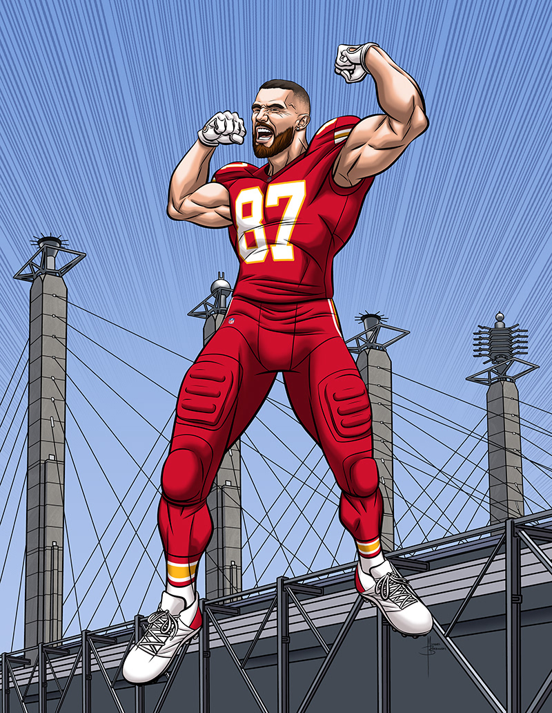 Michael Borkowski NFLPA Community MVP illustrations