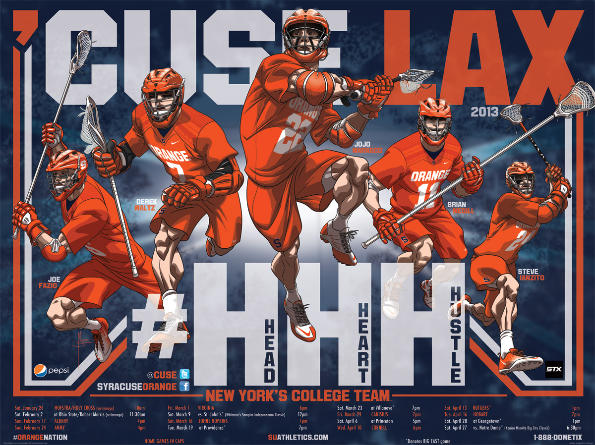 Michael Borkowski Syracuse Men's Lacrosse Poster