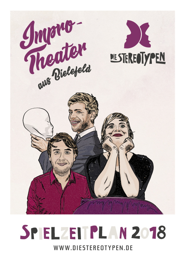 Flyer Spielzeitplan »Die Stereotypen« (2017)
