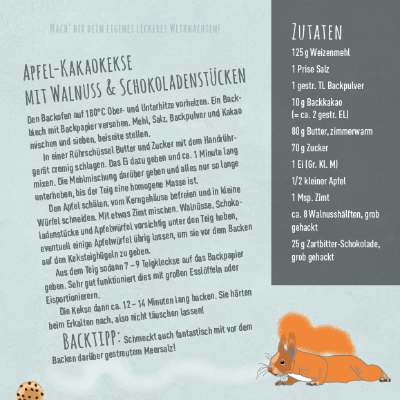 Illustration für einen Duftflyer (Rückseite)