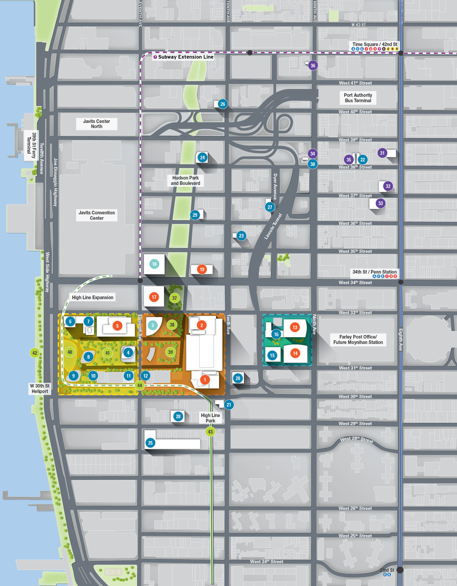 midtown west map