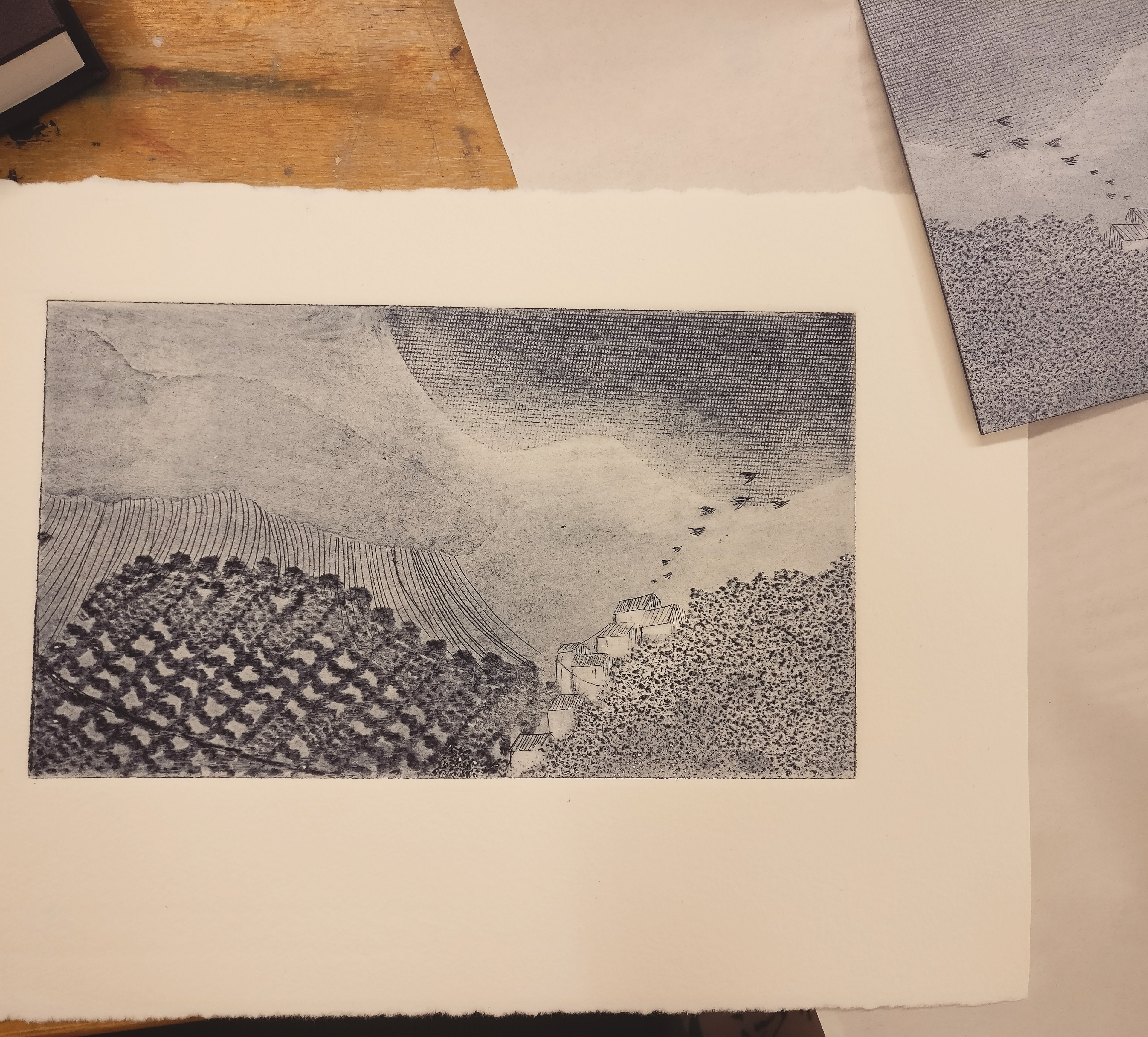 Engraved on foam plate
