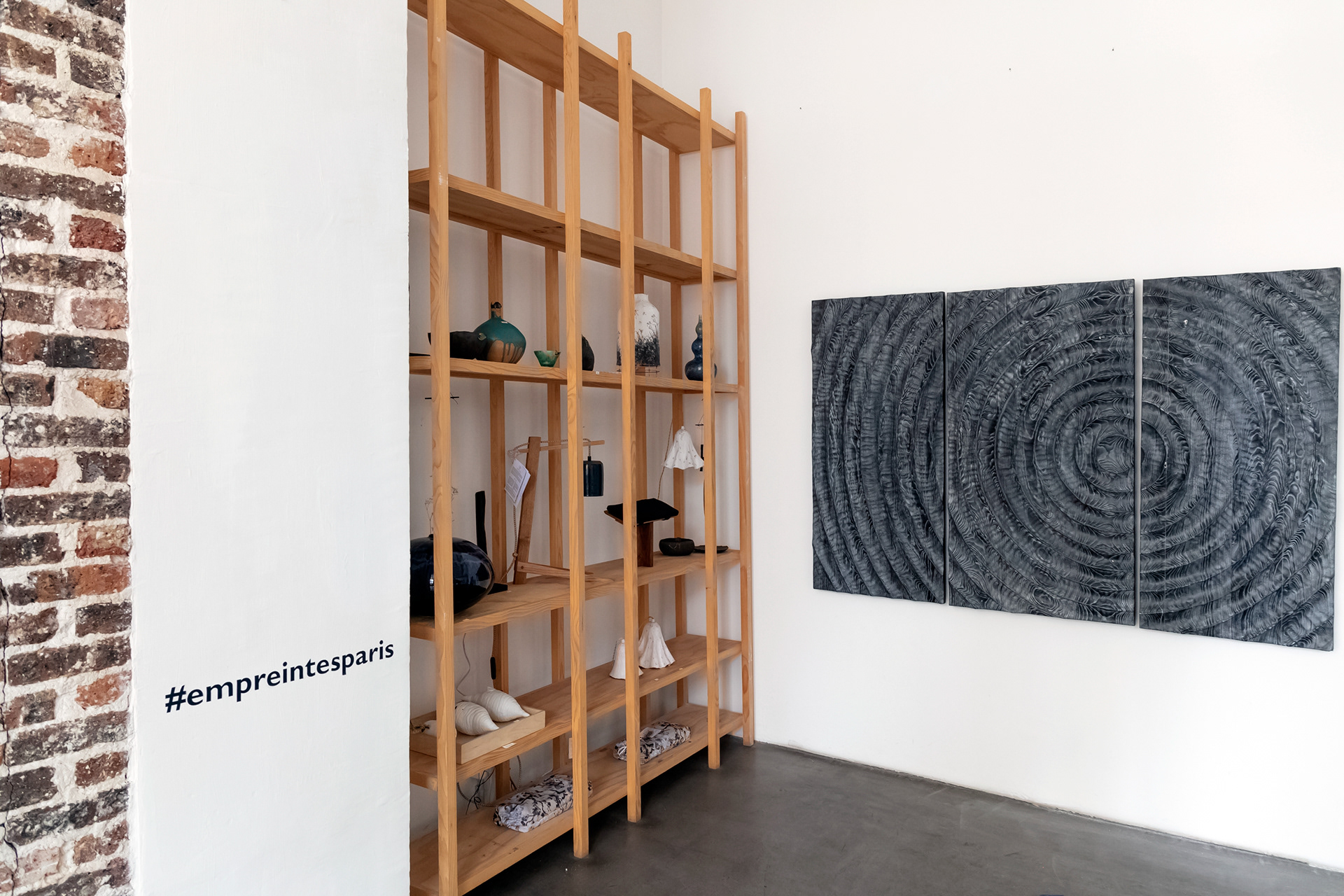 Tableau triptyque en bois 'Onde de choc Minéralis' - 5 000€