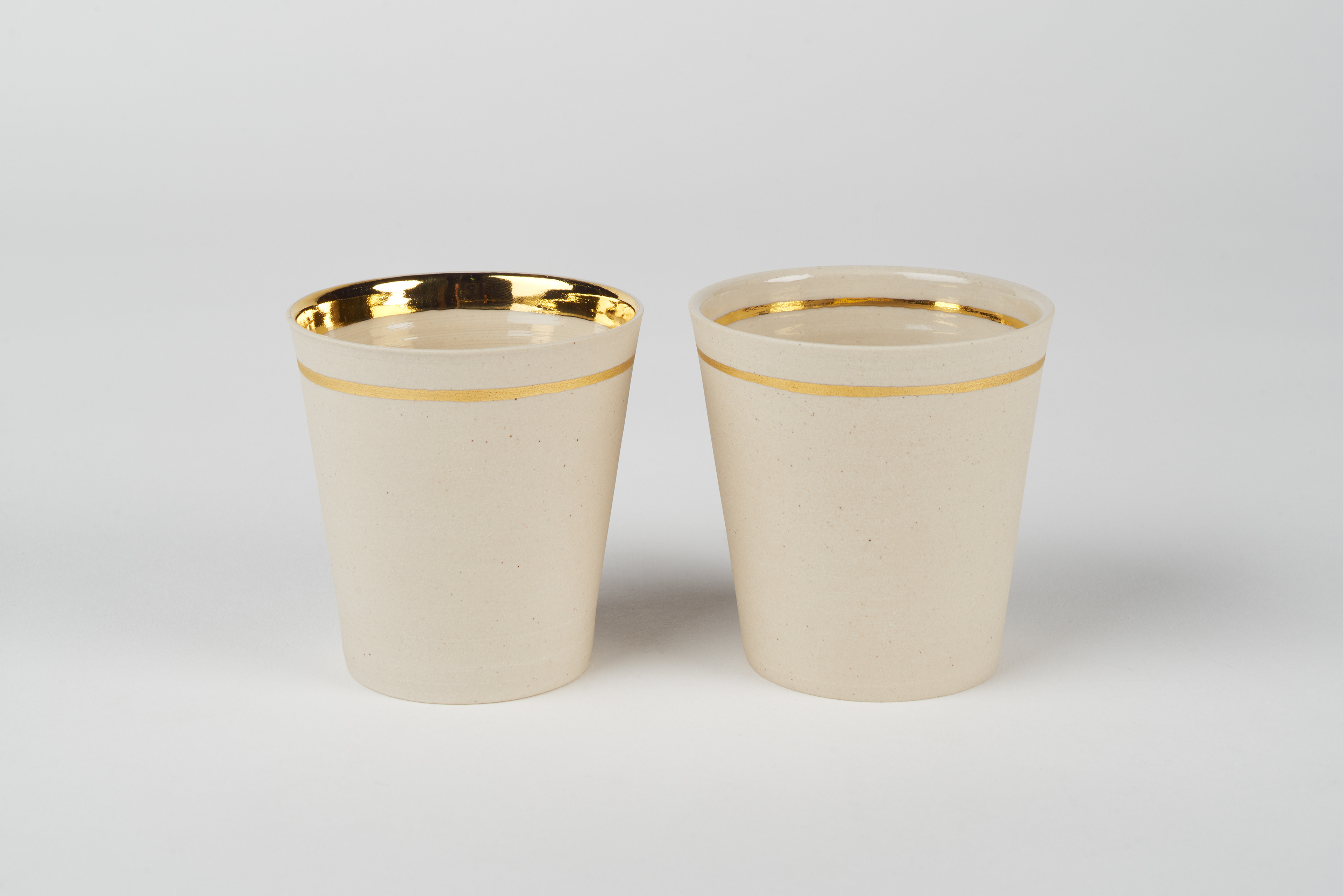 Tasse espresso 28€/unité - 2 modèles disponibles - Dorure à la feuille d'or