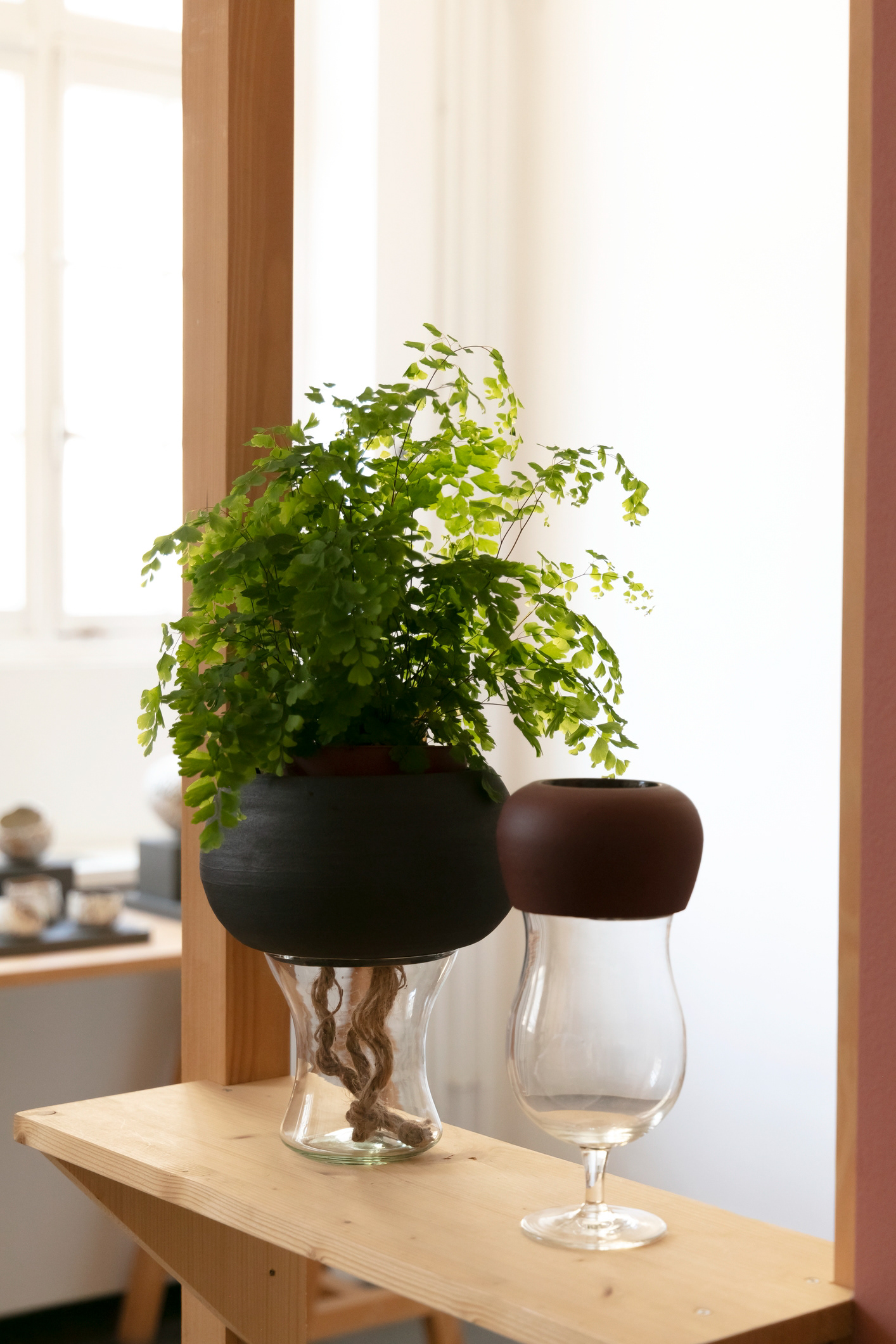 Pot PM ou GM - Grès & verre - 120€ / 130€