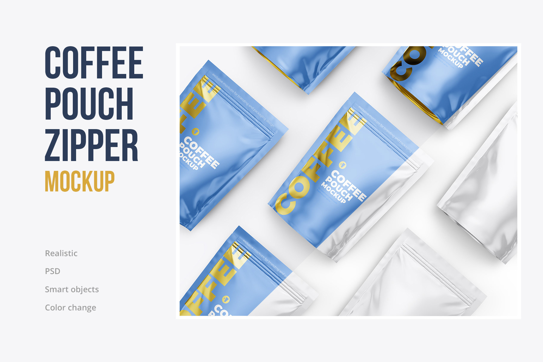 Download Exclusive Product Mockups - Coffee Stand up pouch mockup