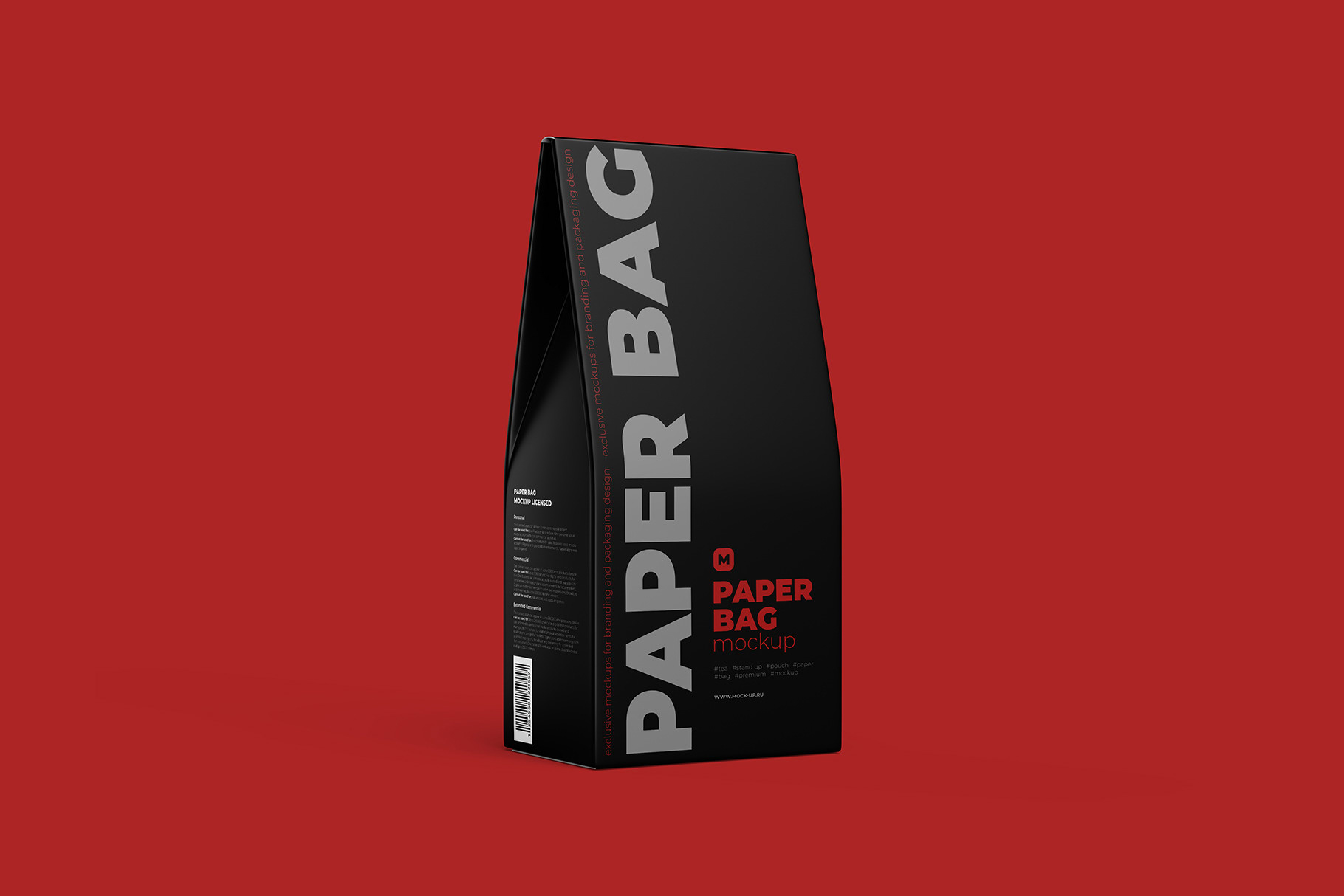 Download Exclusive Product Mockups - Paper Bag Mockup. Half Side view