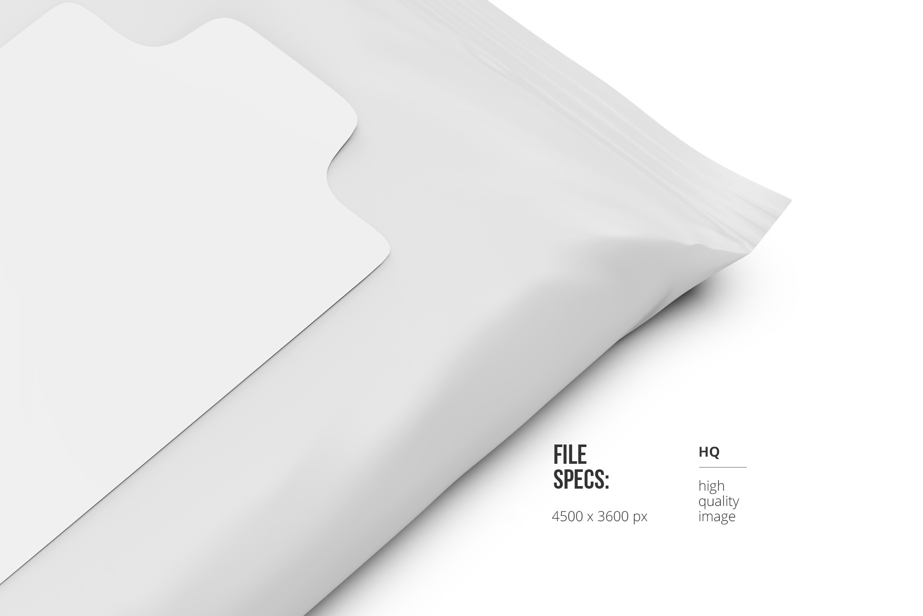 Download Exclusive Product Mockups - Wet Wipes 3/4 view mockup