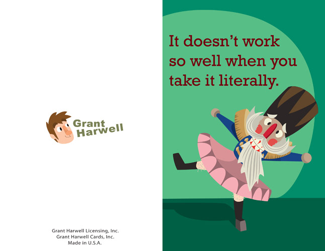 The Nutcracker Ballet holiday card prototype /Medium: Adobe Illustrator