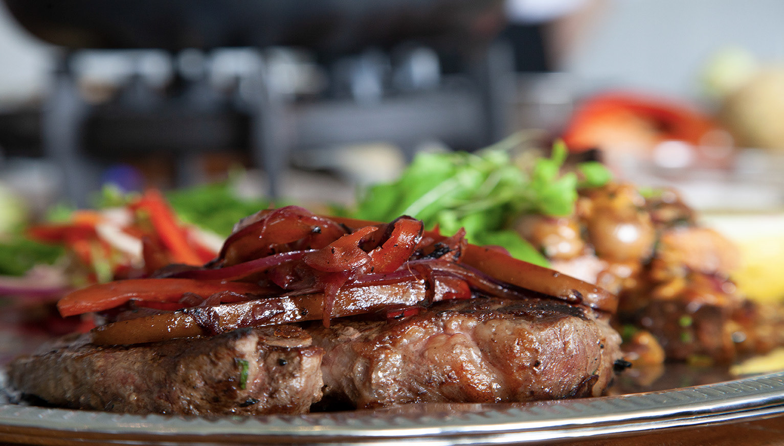 Steak with Beetroot Relish