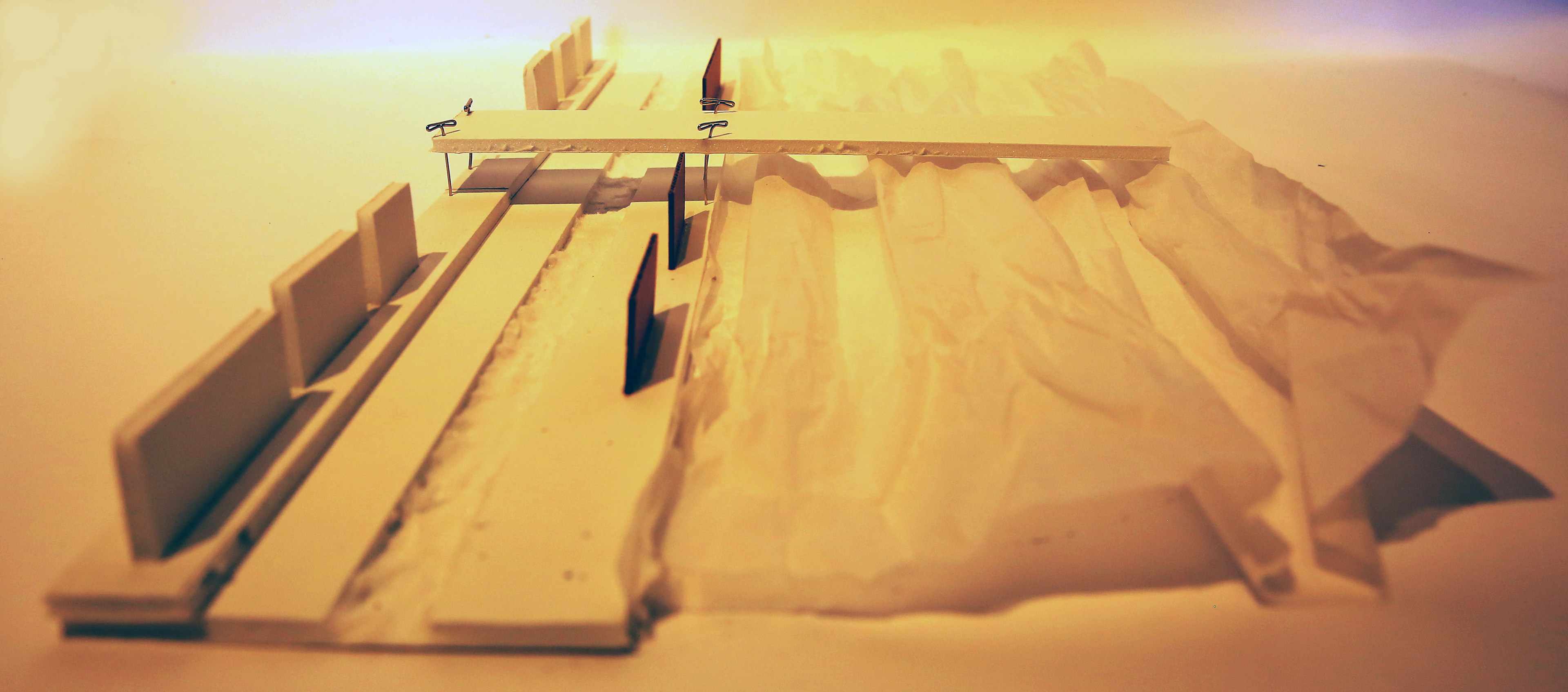 Foamcore, Cardboard, Tracing Paper, Pushpins