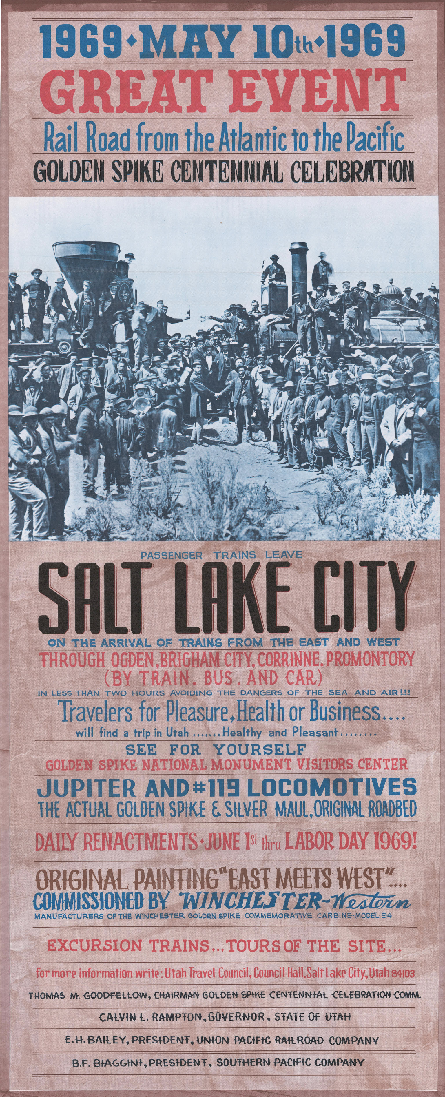 Souvenir Program Cover, 1969 Centennial. Bernice Gibbs Anderson Collection, NPS