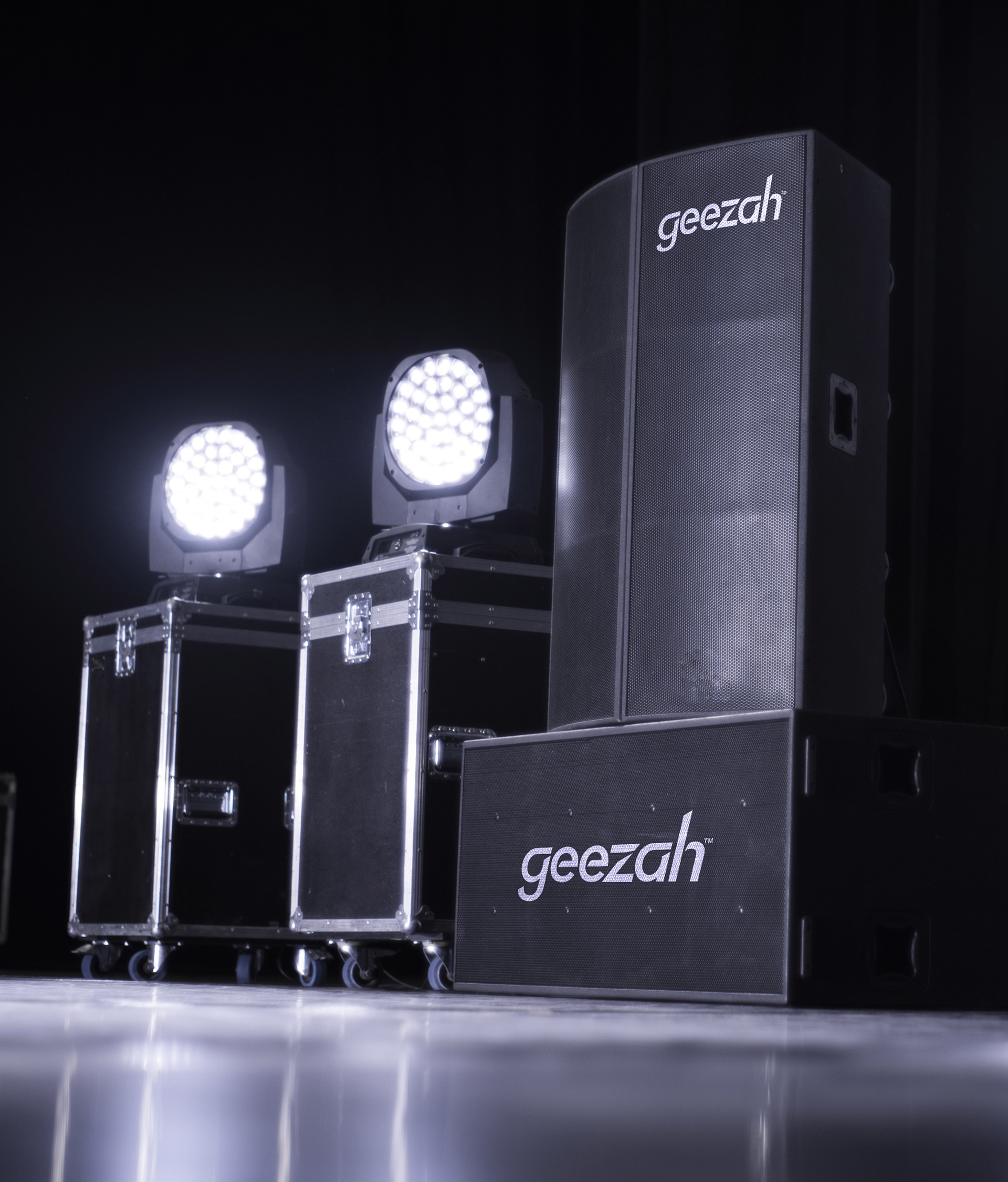 3. Geezah logo stencilled onto sound equipment