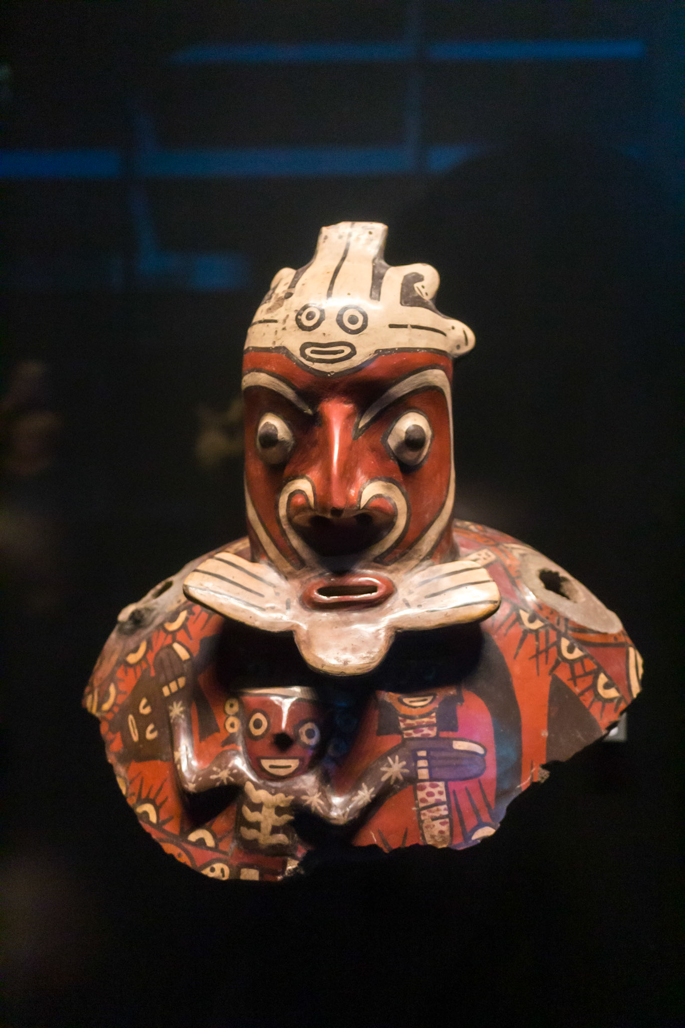 être mytique anthropomorphe (nasca, pérou, andes préhispaniques)