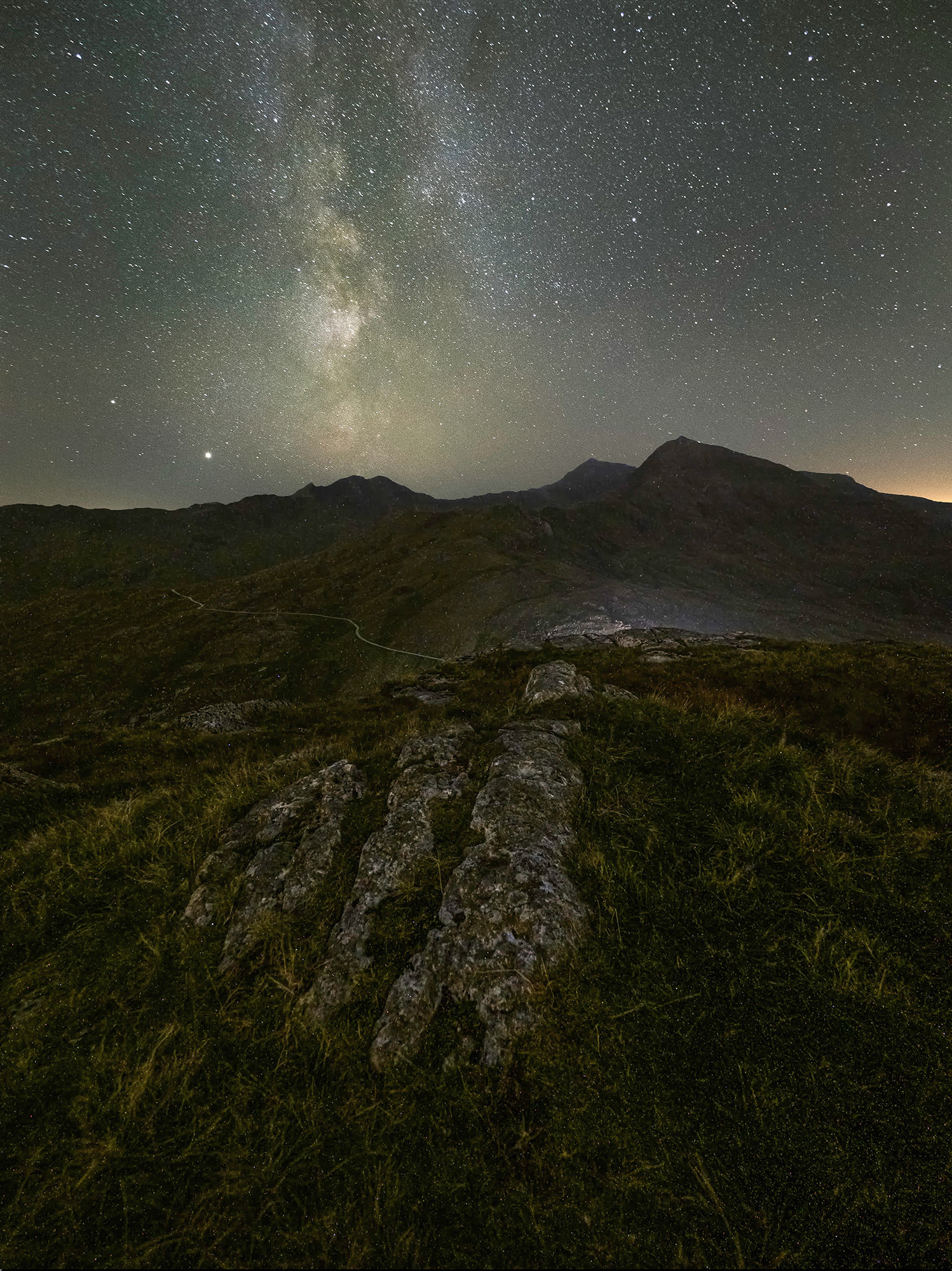 The Milky Way over Yr Wyddfa (Snowdon)