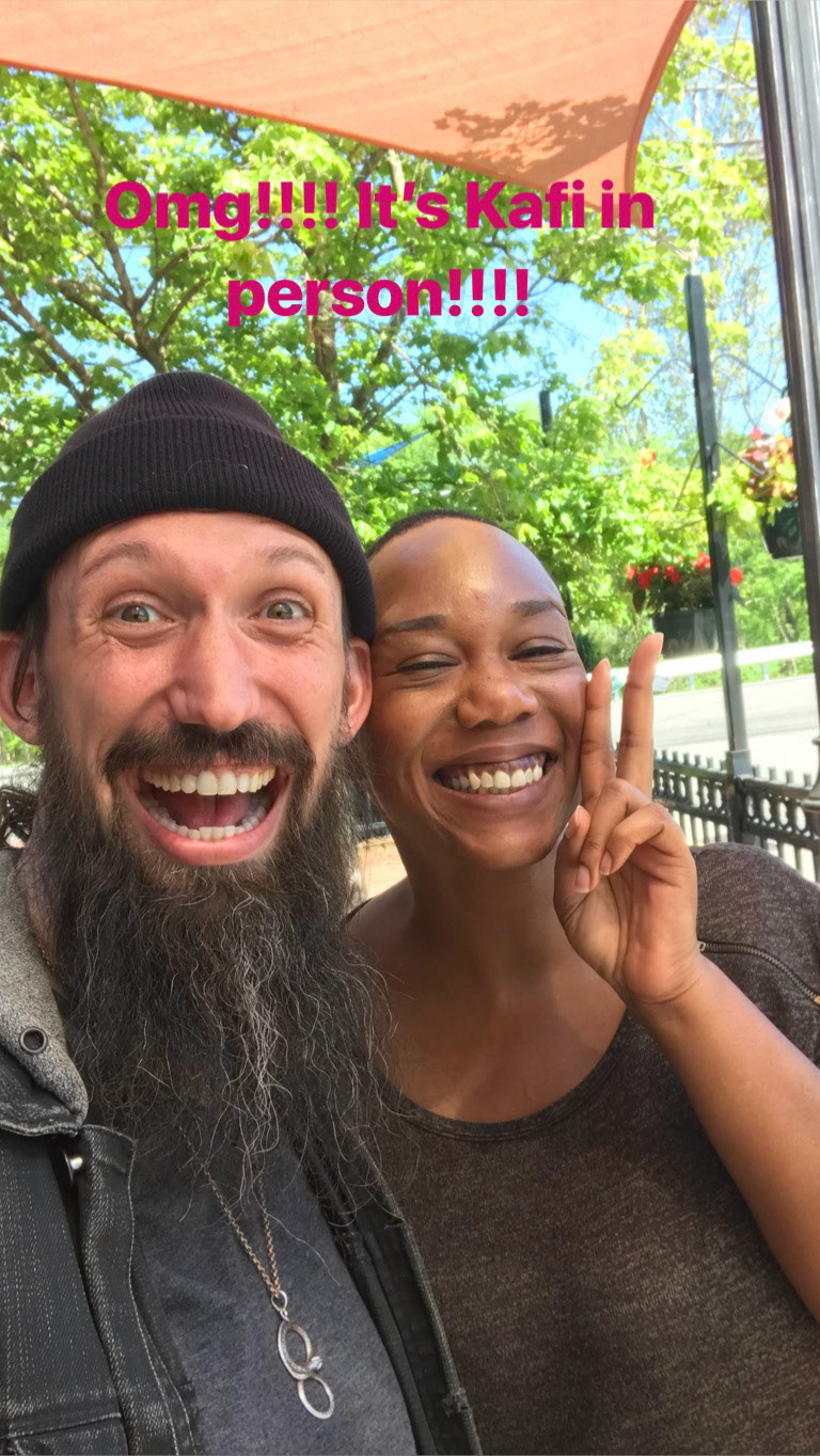 I met Kafi in person! Highlight of this tour.