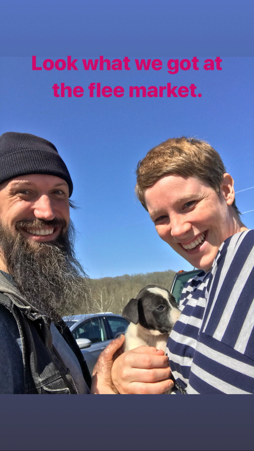 We went to a flea market and all we got was this adorable pup.