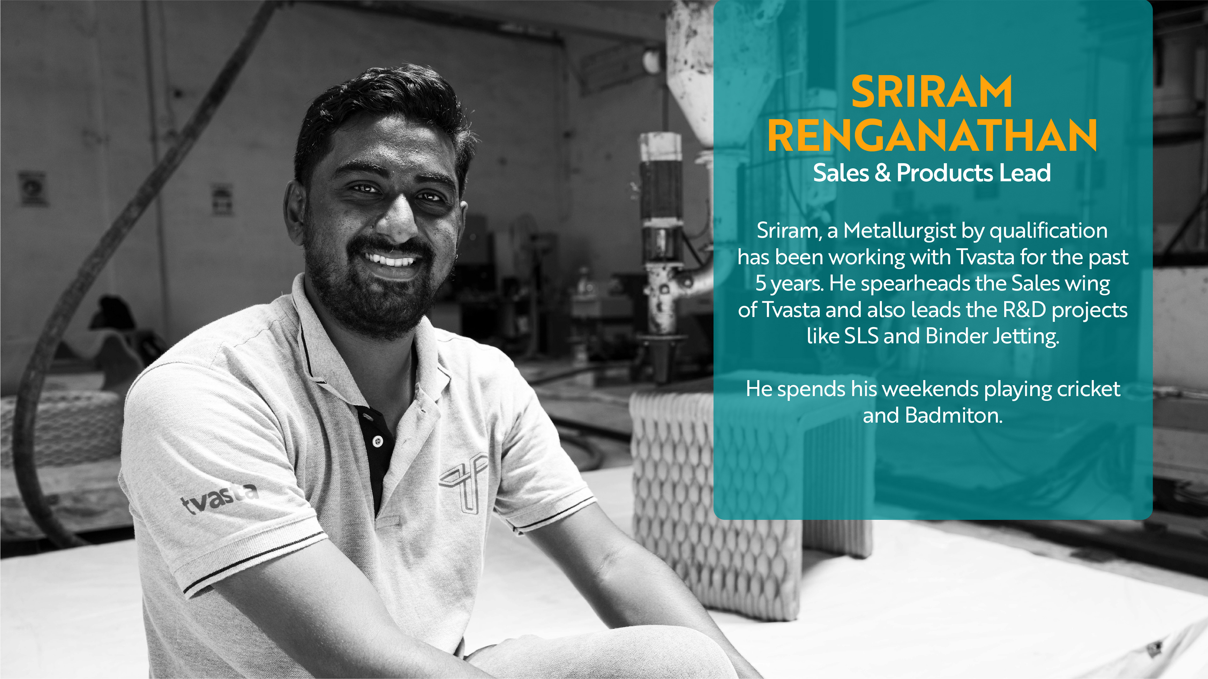 Sriram Renganathan - Sales & Products Lead
