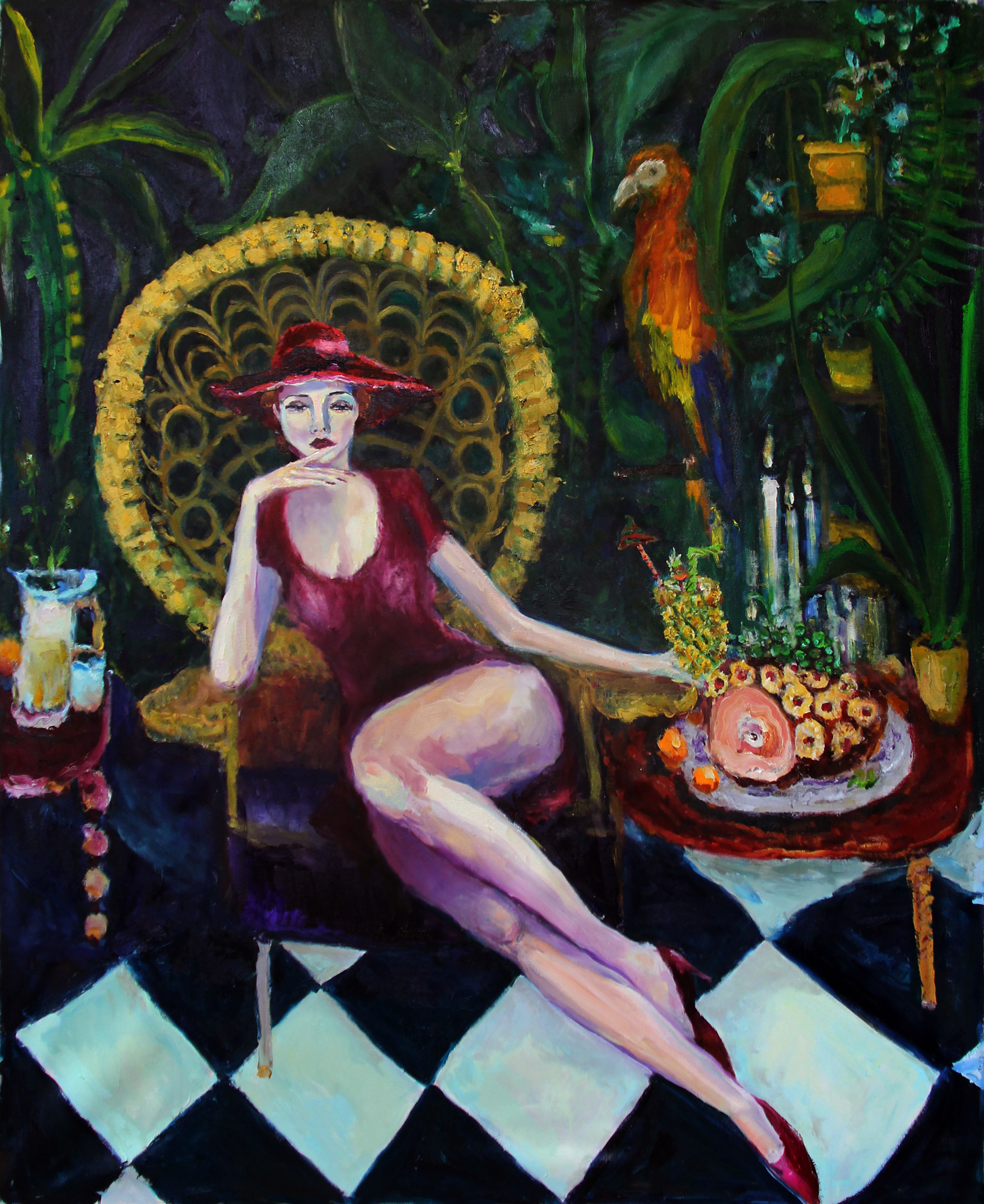 bradley wood people interior design oil painting art collecting art for sale