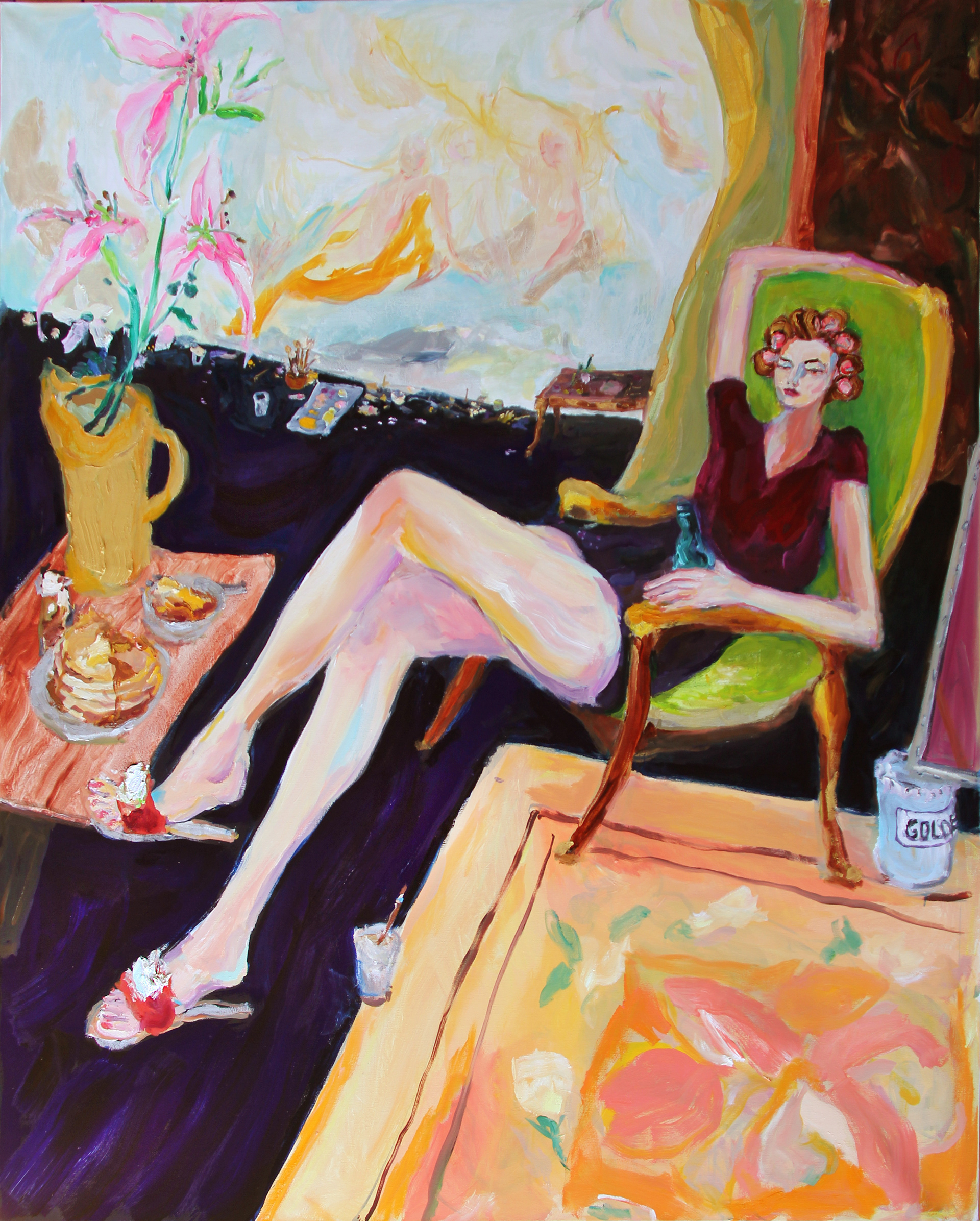 women paintings bradley wood people interior design oil painting art collecting art for sale