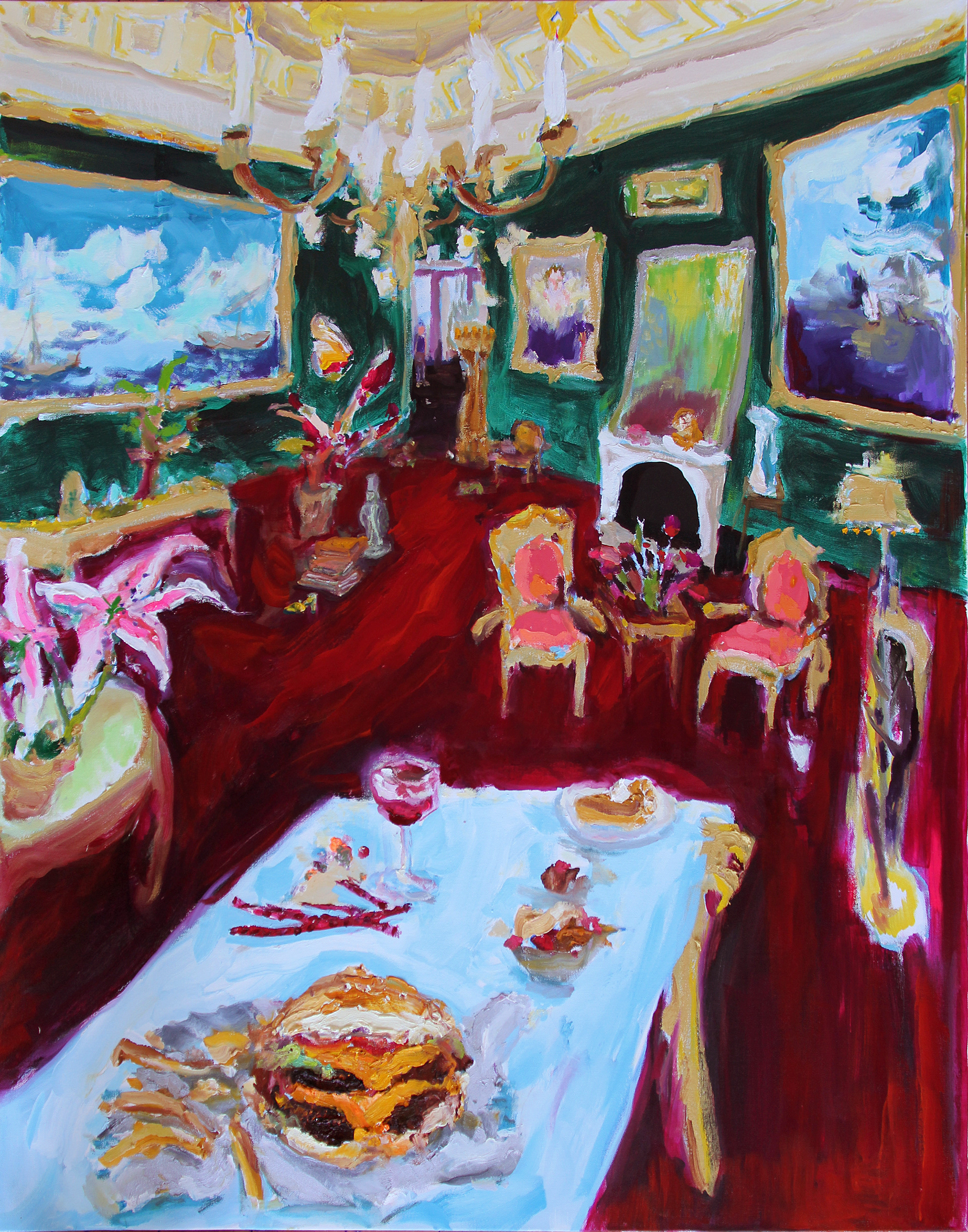 bradley wood people interior design oil painting art collecting art for sale