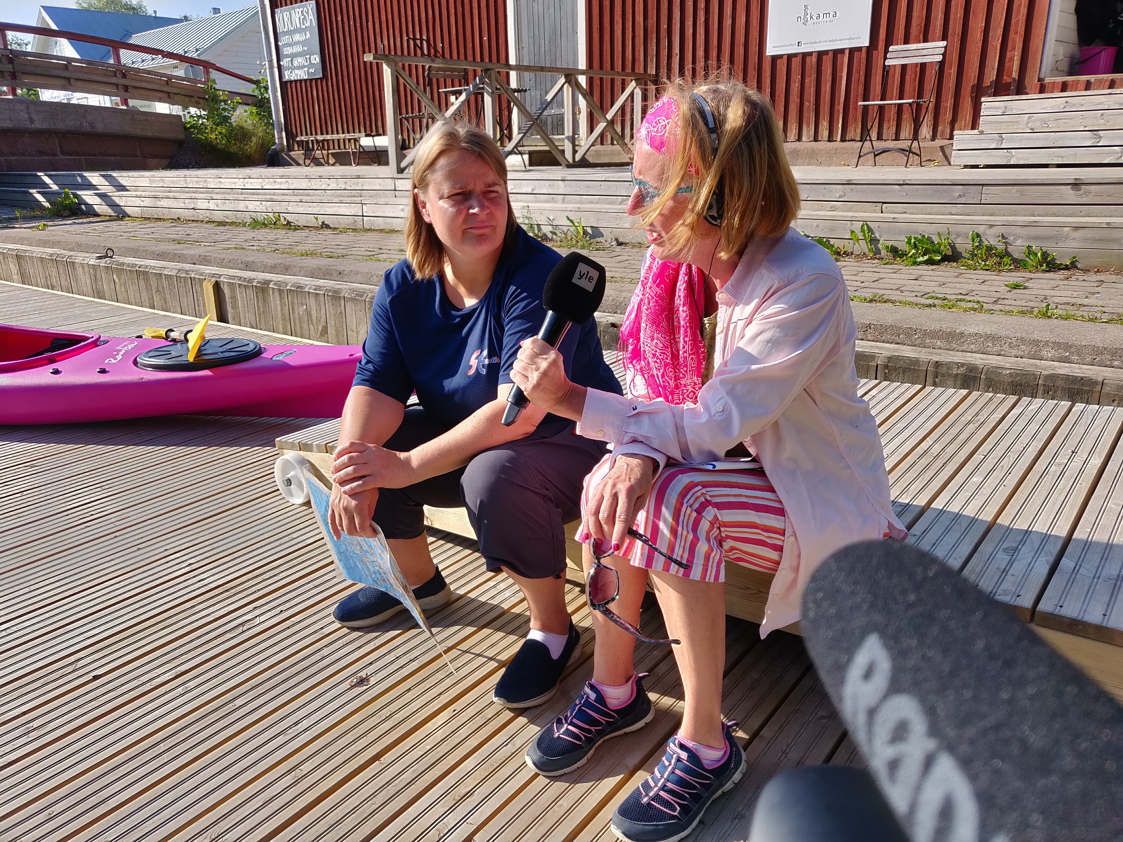 Interview recording in Ingå, Finland