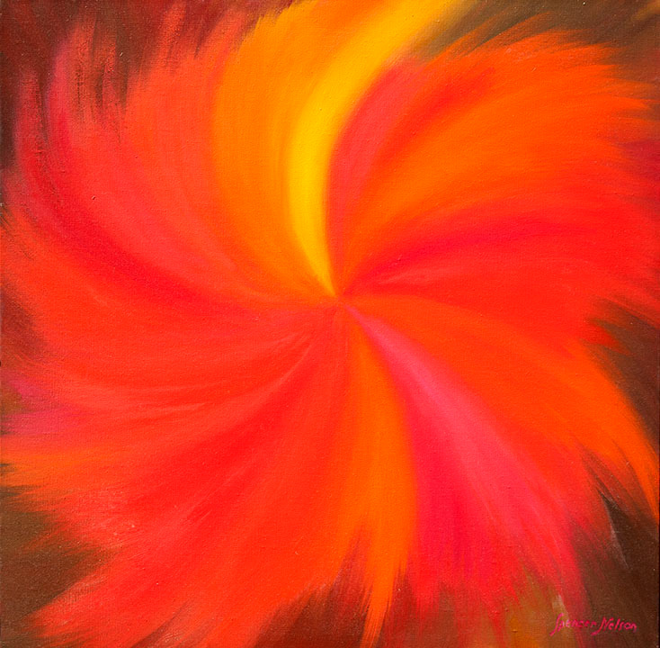 "Colors in Motion IV" Oil on Canvas 24x24