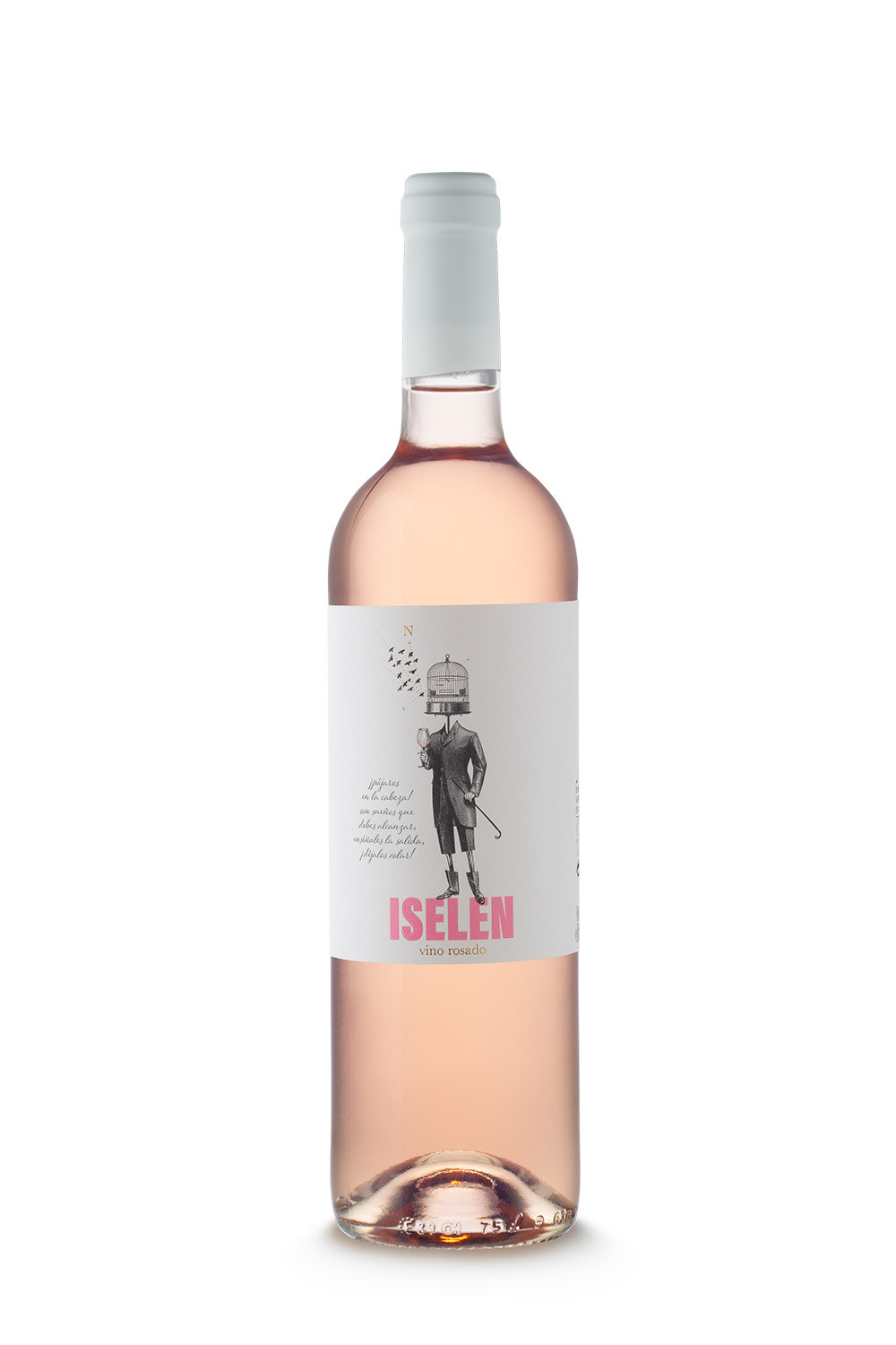 Fotografía vino rosado Iselen
