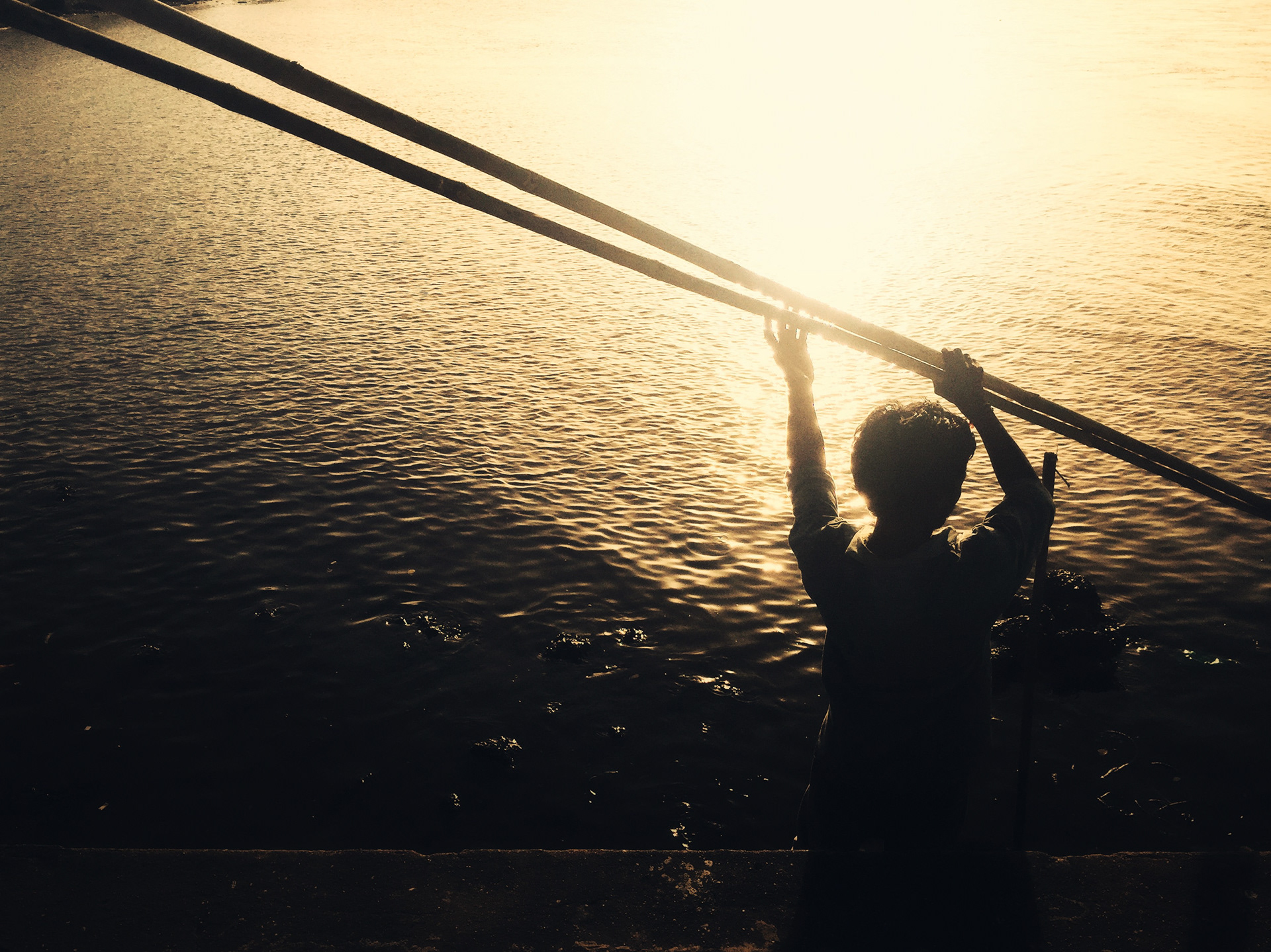 Evening at the Jetty. Goa, 2015