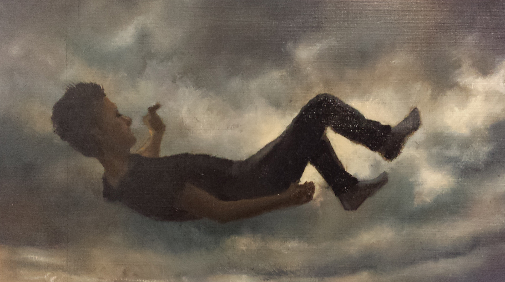 study for larger painting - oil on paper