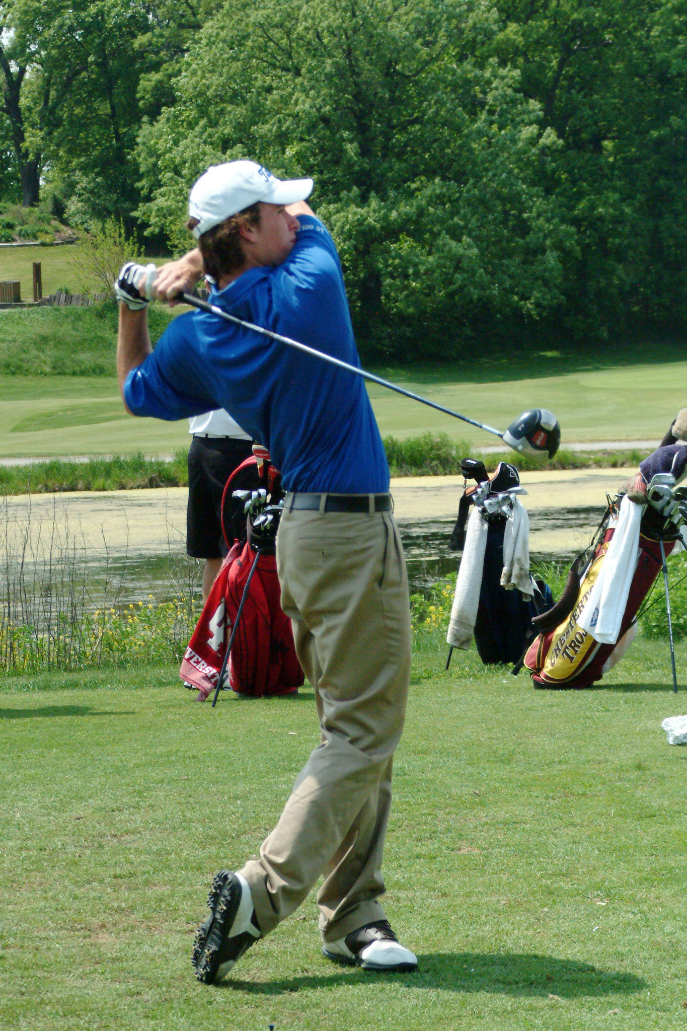 052309tvmBBGLFLCINVITE_3 Tony V. Martin CEDAR LAKE-Lake Central's Vince Barker. The Lake Central invitational on Saturday at Palmira.
