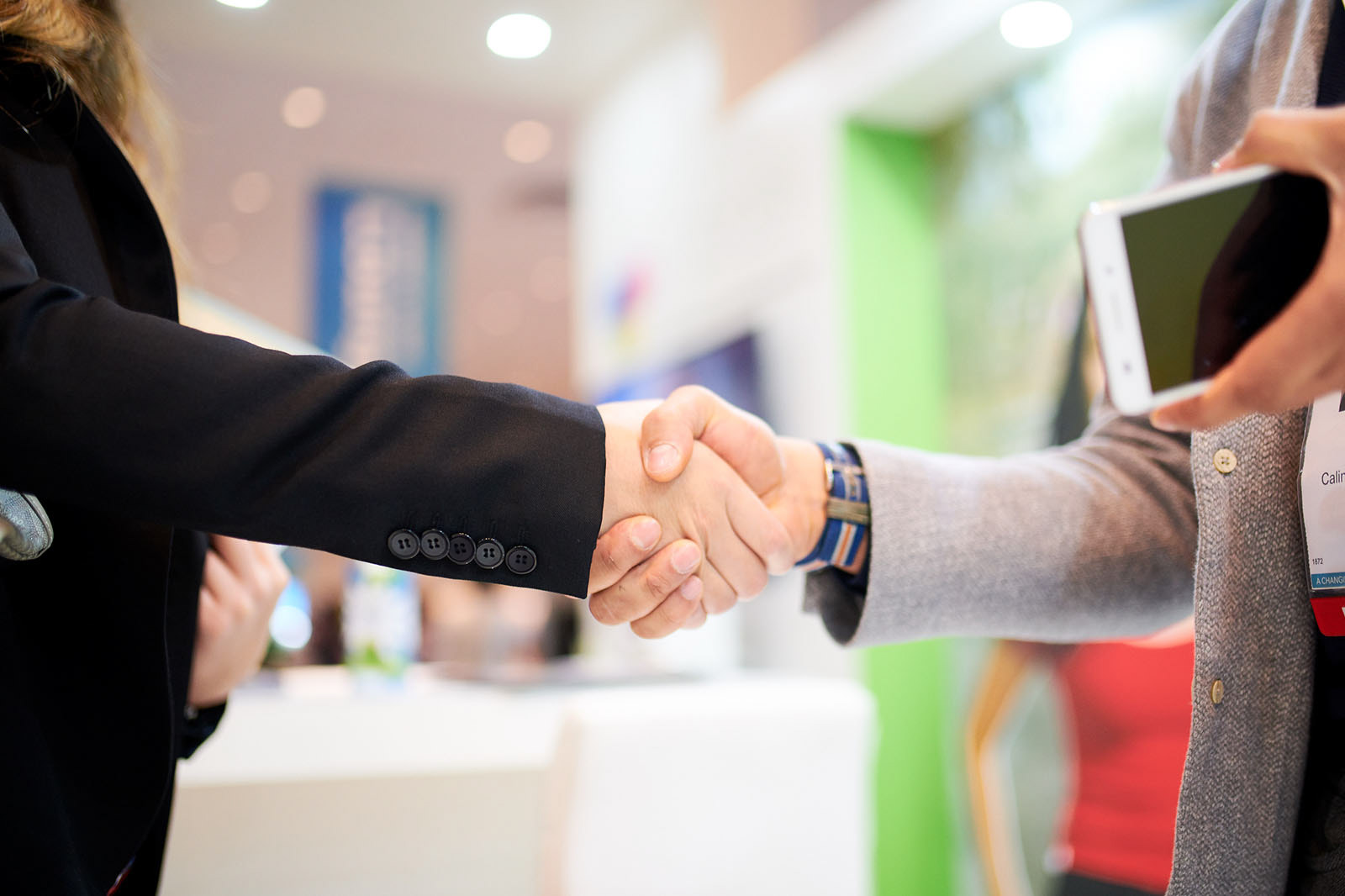 Handshake at the meeting