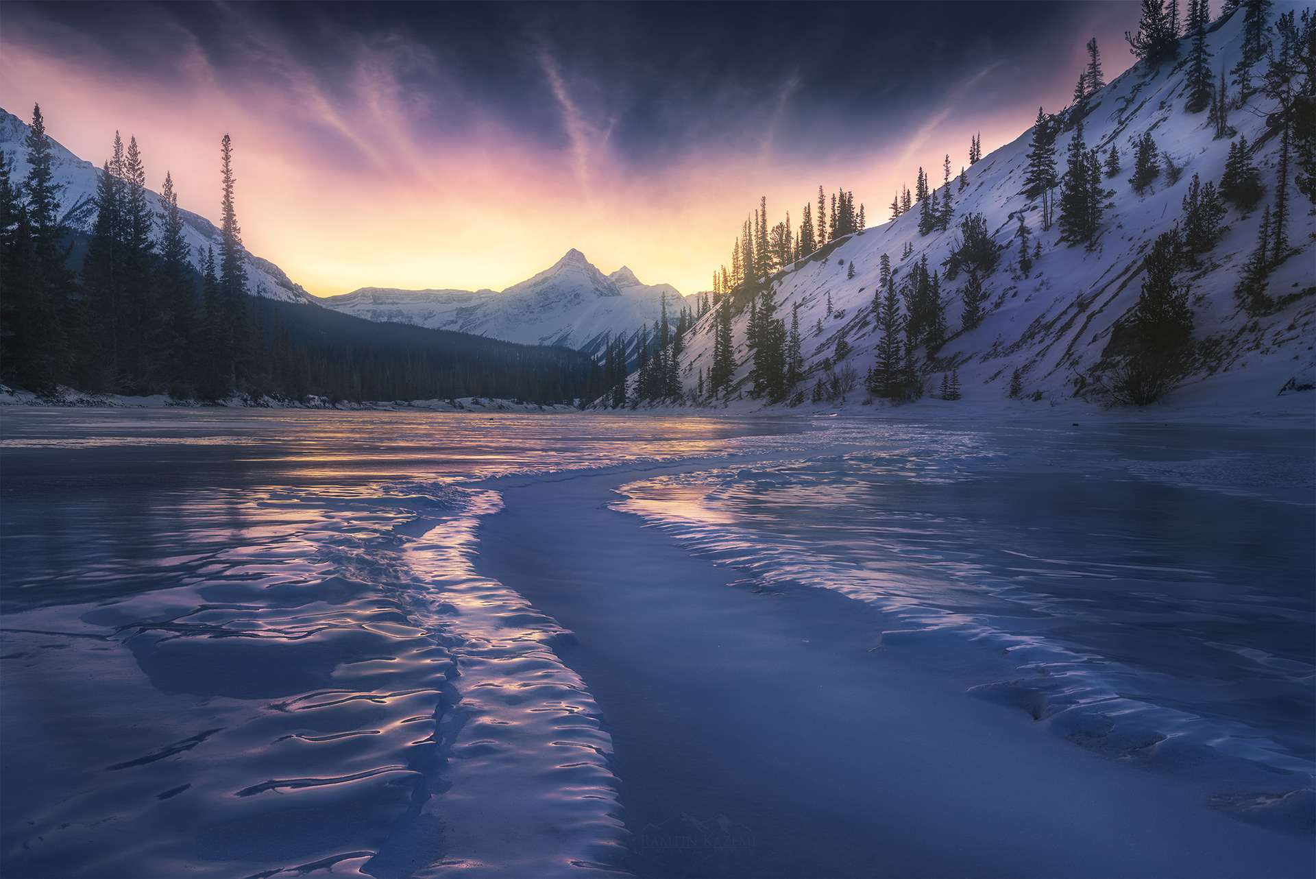 Ramtin Kazemi Landscape Photography - Canadian Rockies in Winter