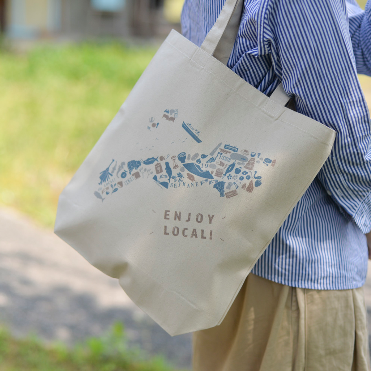 しまねのエコバッグ 茶色