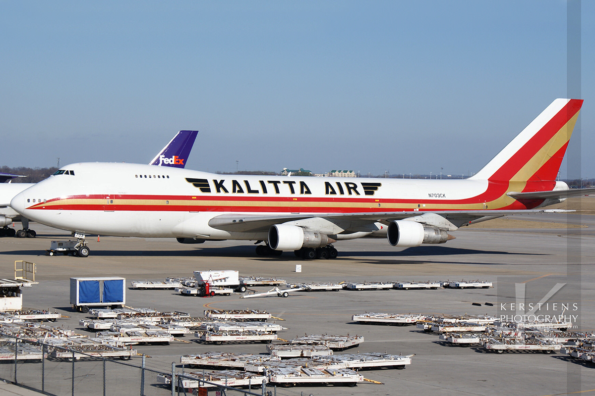 Kalitta Air - Boeing 747-212B - N703CK - Nashville International Airport (KBNA)