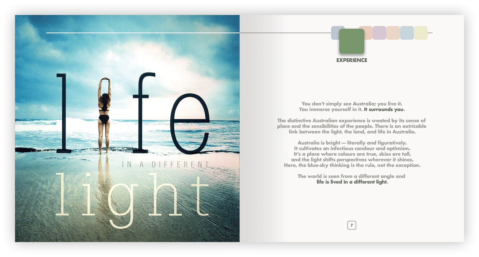 Double-page layout design.