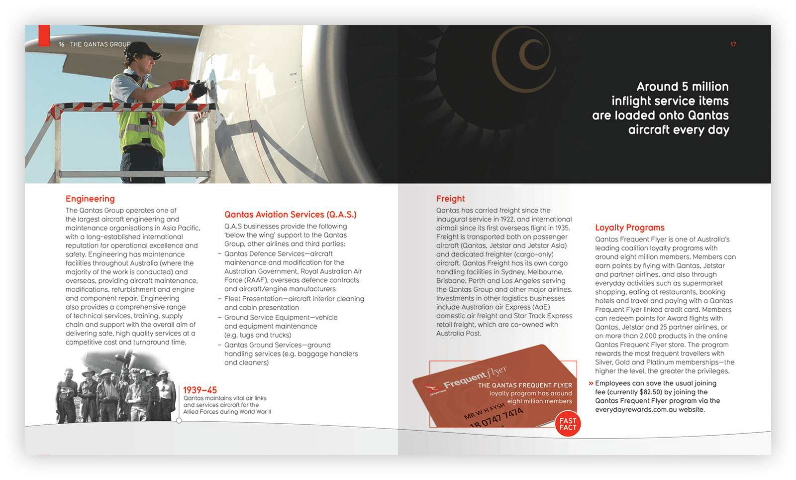 Double-page layout design.