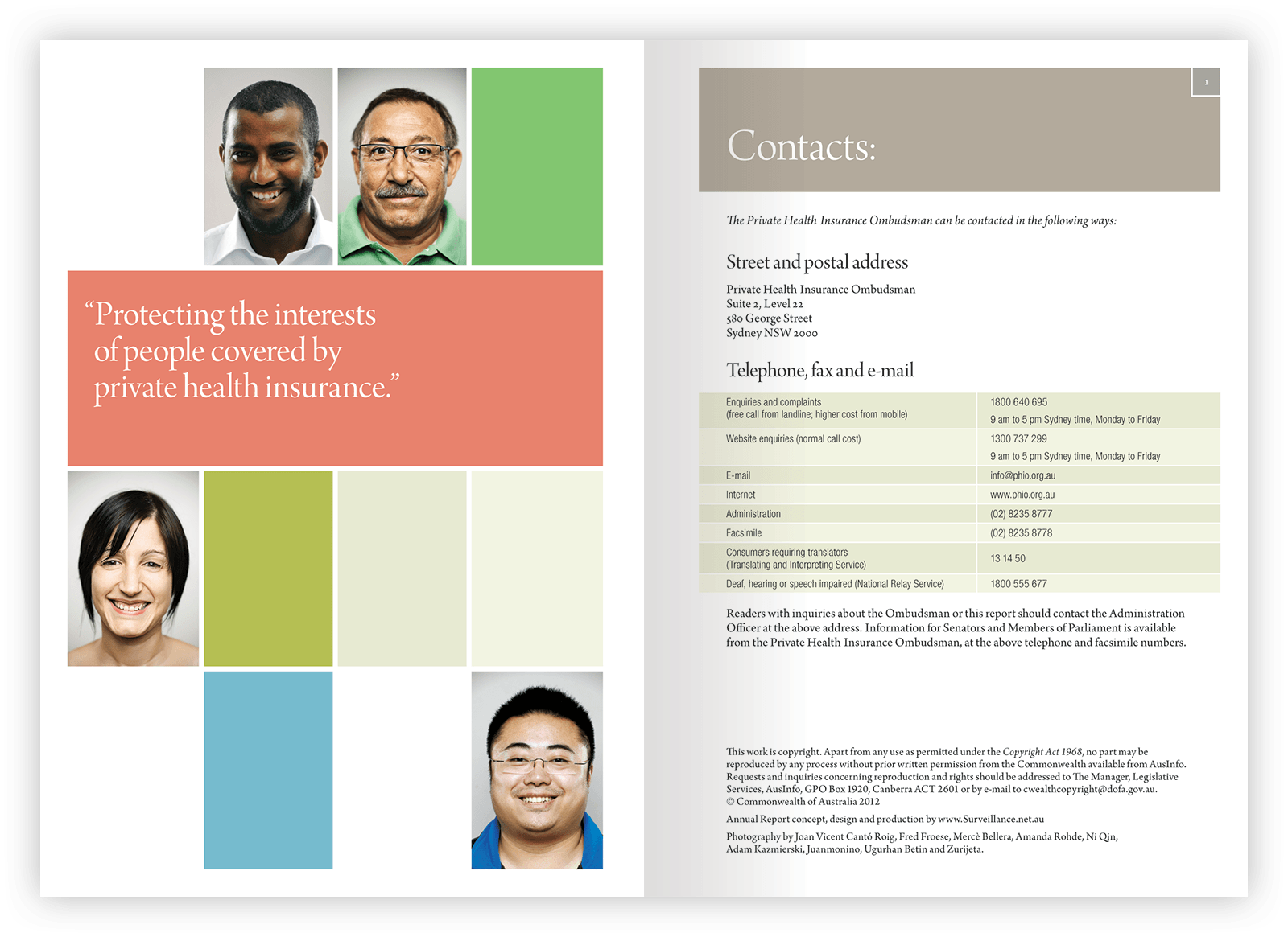 Double-page layout design.