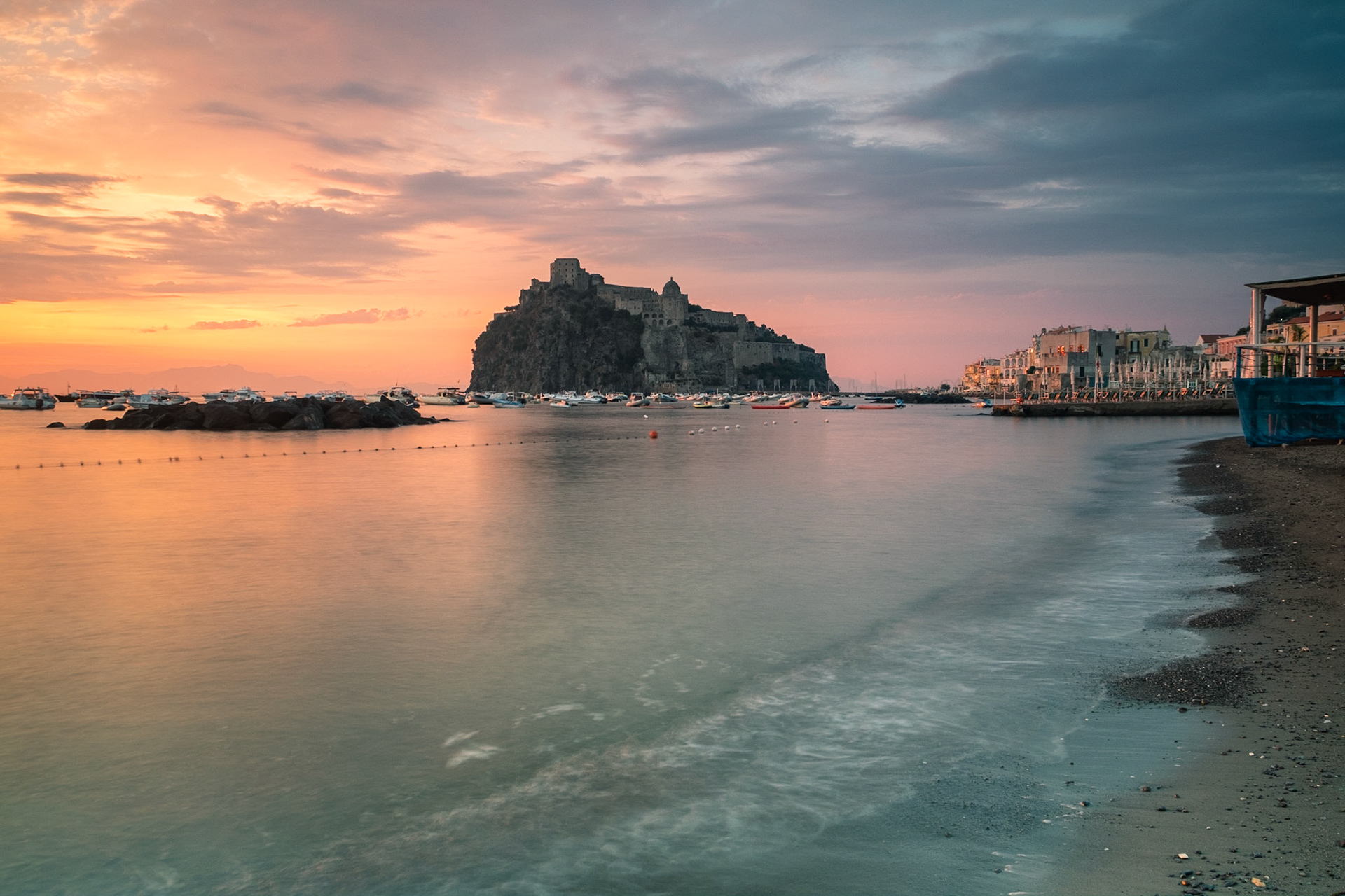 Castello Aragonese sunrise