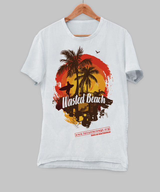 fairunterwegs.org T-Shirt Wasted Beach
