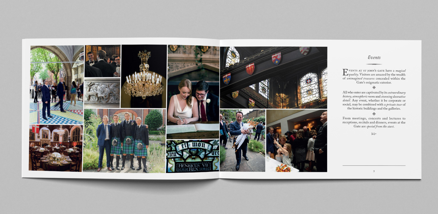 Museum of St John brochure design by Peter Gibbons