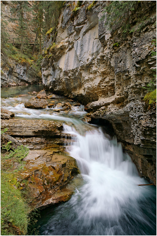 Waterfalls, Johnston Canyon, Bow Valley Parkway, Banff NP