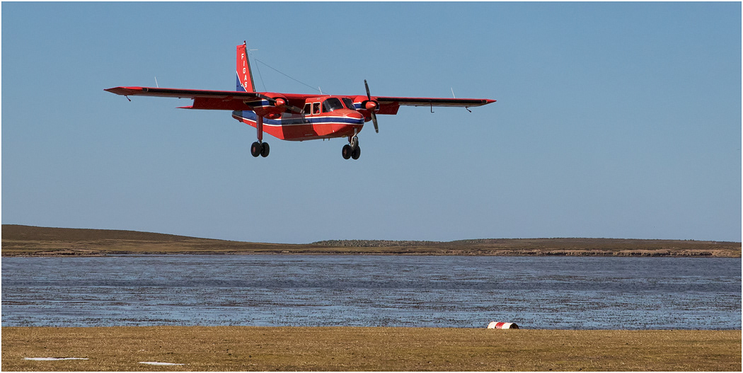 Landing at Bleaker Island
