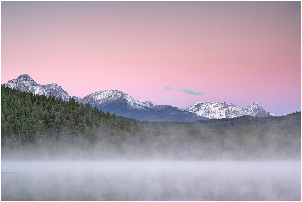 Misty Morning, Lake Patricia, Jasper