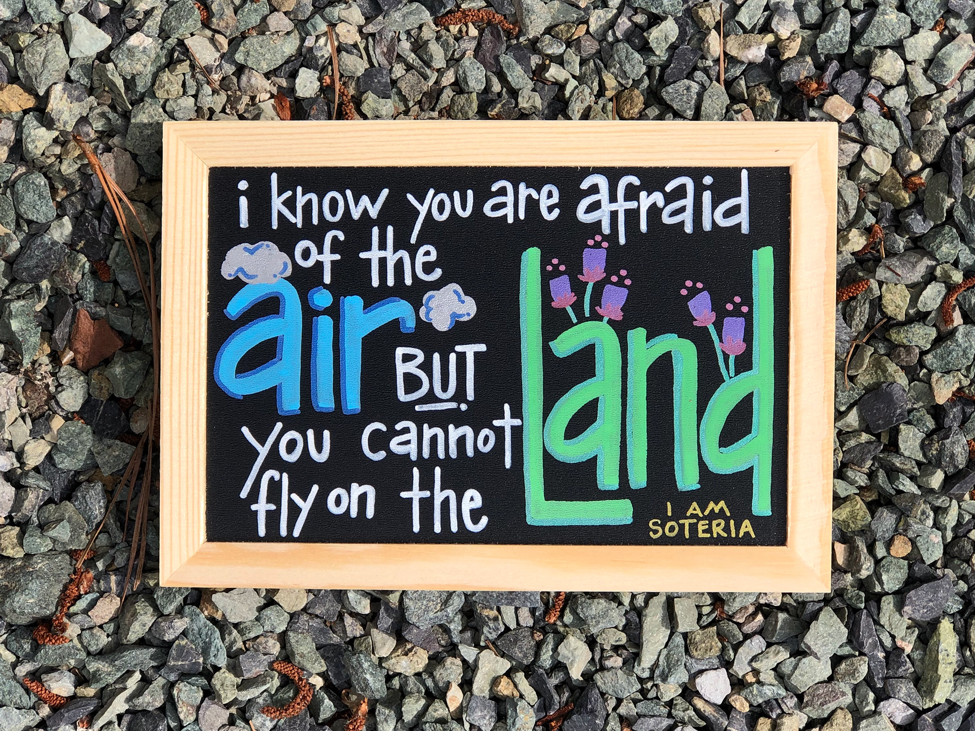 Custom Hand Lettered Chalkboard, collaboration with I AM SOTERIA